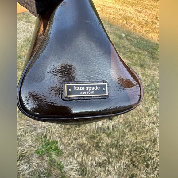 Kate Spade New York Maximillian Maxwell Owl Patent Leather & Suede Handbag Tote - Picture 2 of 4